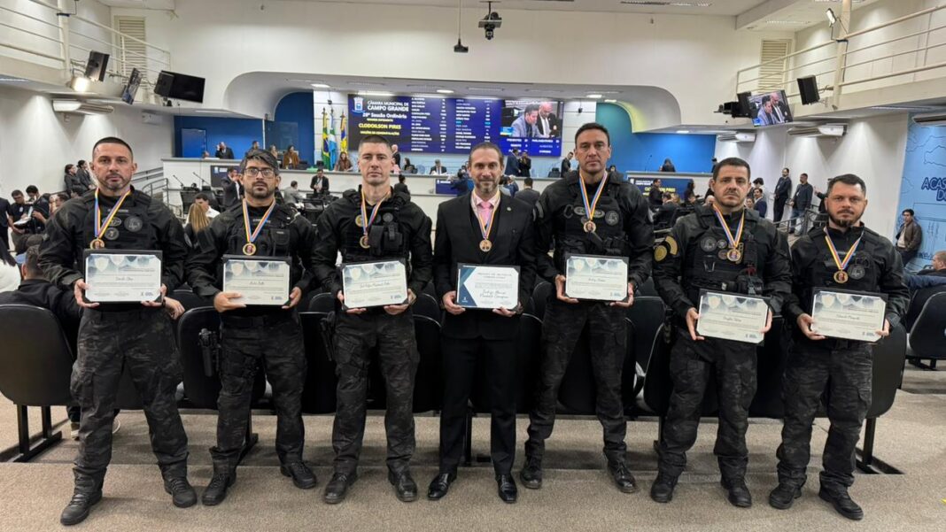 Grupo de Operações da PCMS é homenageado após apreensão de mais de 880kg de drogas em Campo Grande