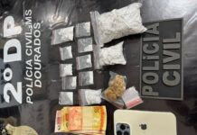Polícia Civil prende mulher por tráfico de drogas em Dourados Polícia Civil prende mulher por tráfico de drogas em Dourados