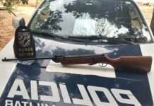 Polícia Militar prende homem por ameaça e posse irregular de arma de fogo em Coxim Polícia Militar prende homem por ameaça e posse irregular de arma de fogo em Coxim