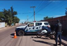 Polícia Militar recupera motocicleta com registro de apropriação indébita durante uma blitz de trânsito em Corumbá Polícia Militar recupera motocicleta com registro de apropriação indébita durante uma blitz de trânsito em Corumbá