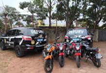 Polícia Civil prende cinco por receptação, posse ilegal de arma de fogo e associação criminosa armada, além de recuperar seis motocicletas em Campo Grande Polícia Civil prende cinco por receptação, posse ilegal de arma de fogo e associação criminosa armada, além de recuperar seis motocicletas em Campo Grande